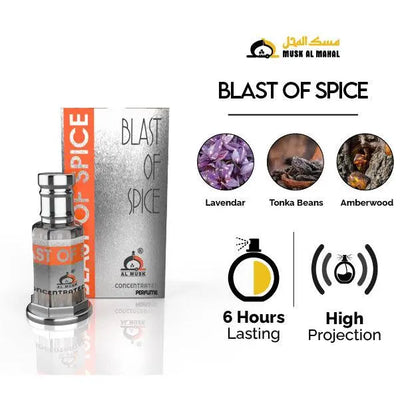 Blast Of Spice | Concentrated Perfume Attar Oil | 12ml Al Mushk
