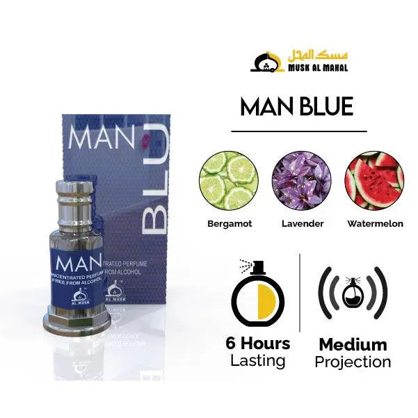 Man Blue | Concentrated Perfume Attar Oil Al Mushk