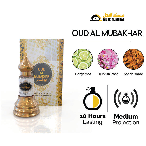 Oud Al Mubakhar | Arabic Premium Attars | Concentrated Oils